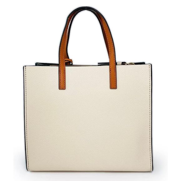 NWT Marc Jacobs Mini Grind Colorblock Leather Tote Bag sandshell multi - Picture 2 of 9